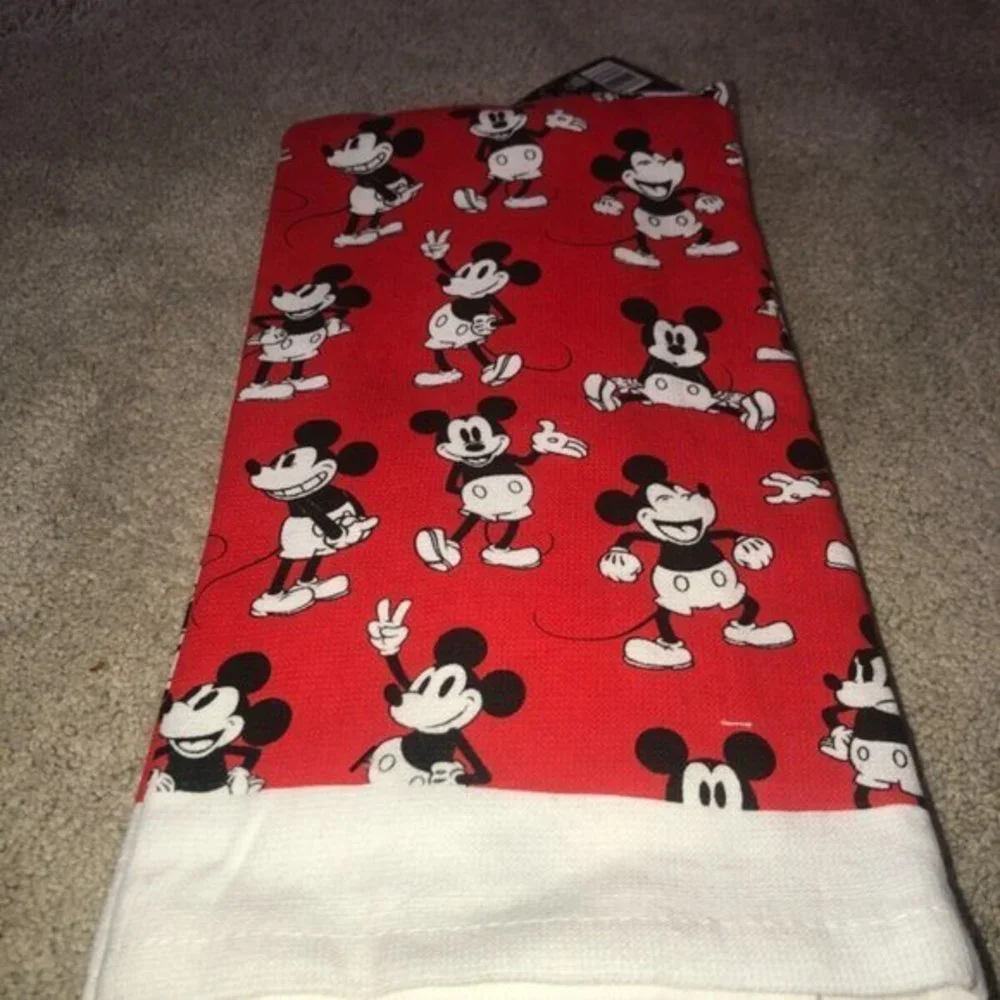 Disney Mickey‎ 2pk Dish Kitchen Towels New